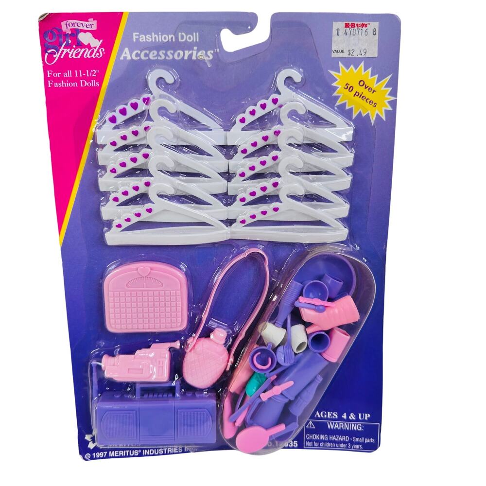 5 for $25| Meritus Forever Girl Friends‎ Fashion Doll Accessories 1997 Scale